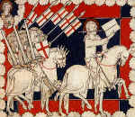 Chirst leads the crusader into battle